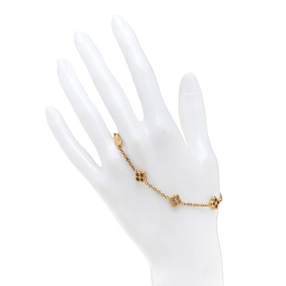 Louis Vuitton Brass Flower Full Bracelet Gold 2 of 5