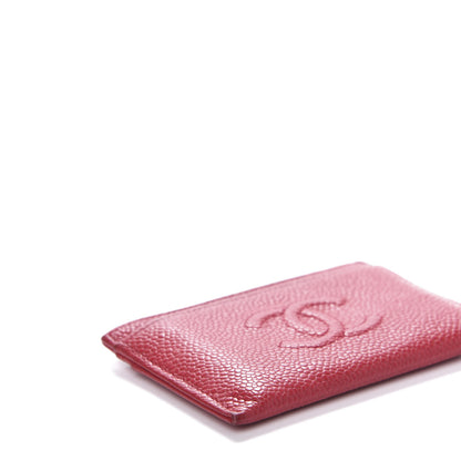 Chanel Caviar Timeless CC Card Holder Red 6 of 11