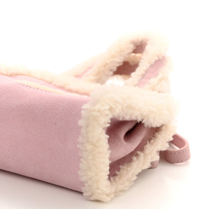 Telfar X UGG Suede Shearling Small Shopping Bag Pink 10 of 10