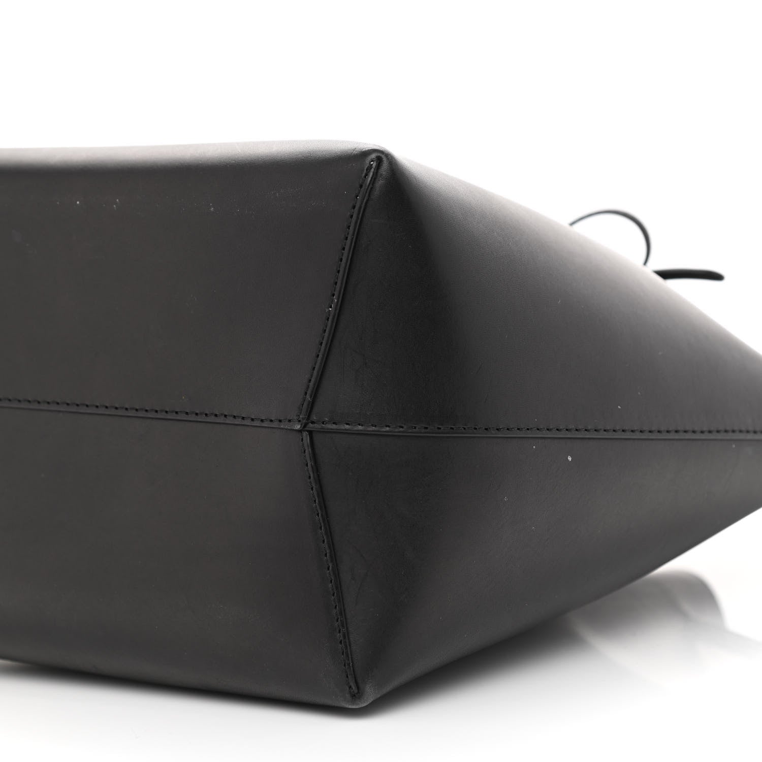 Mansur Gavriel Vegetable Tanned Calfskin Bucket Bag Black Ballerina 11 of 13