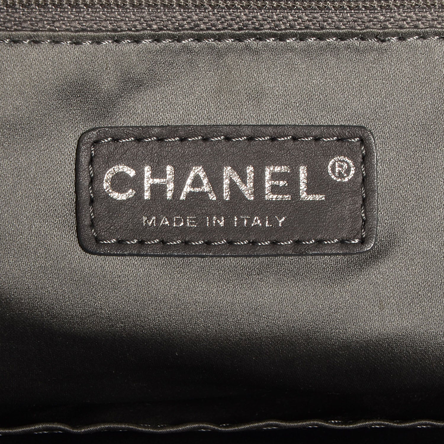 Chanel Lambskin Square Stitched Lax Large Tote Black 6 of 7