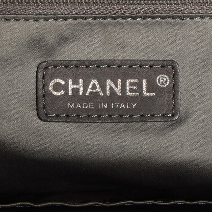 Chanel Lambskin Square Stitched Lax Large Tote Black 6 of 7