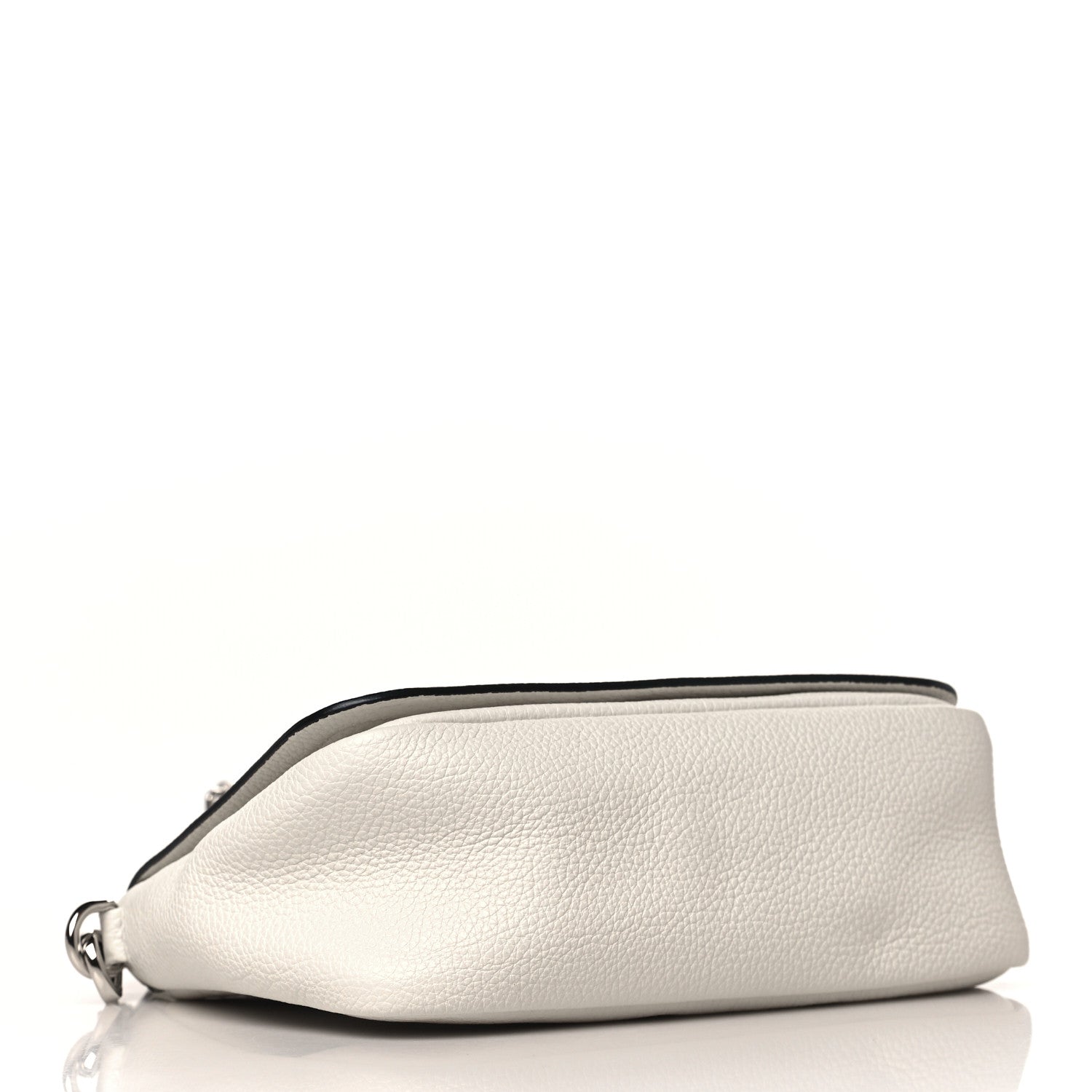 Prada Vitello Daino Soft Flap Crossbody White 4 of 8
