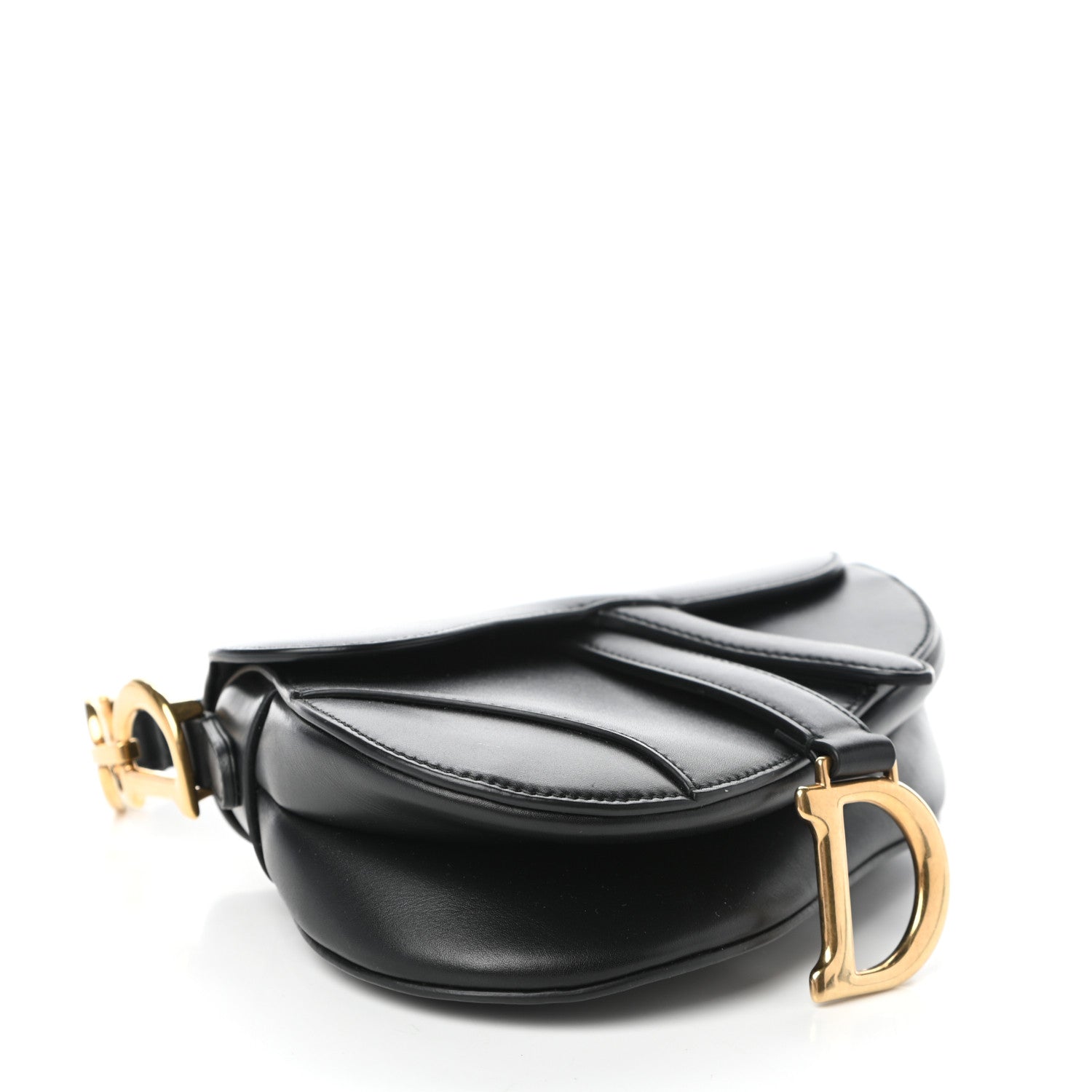 Christian Dior Calfskin Mini Saddle Bag Black 4 of 7