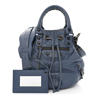Balenciaga Agneau Classic Hardware Mini Pompon Bleu Persan 1 of 15