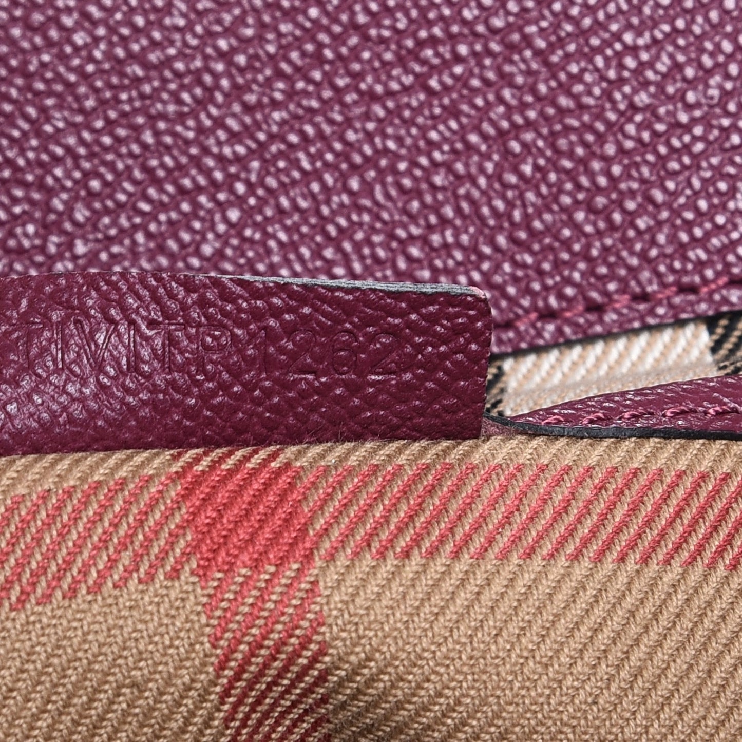 Soft Grain Medium Buckle Tote Dark Plum