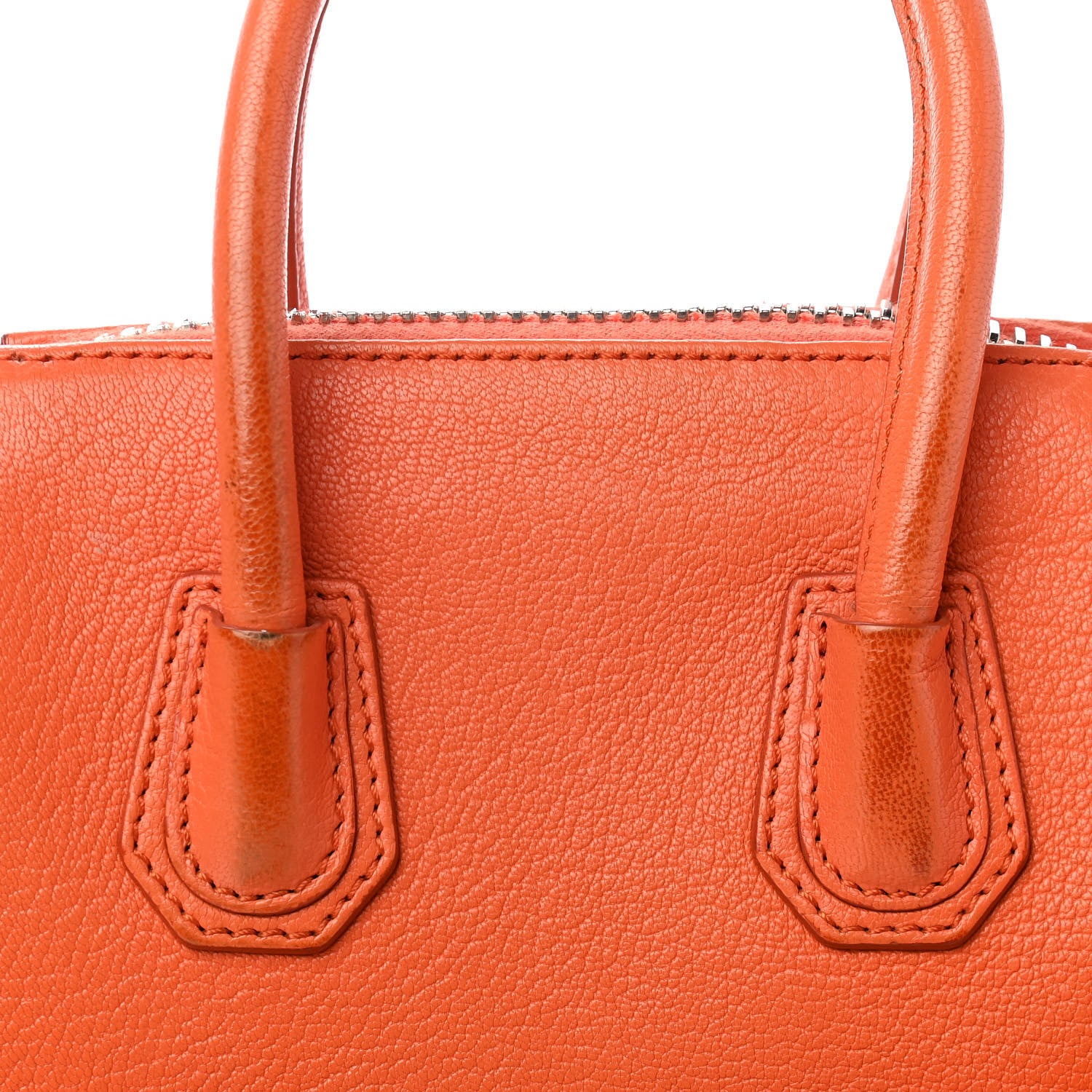 Givenchy Sugar Goatskin Mini Antigona Orange 12 of 15