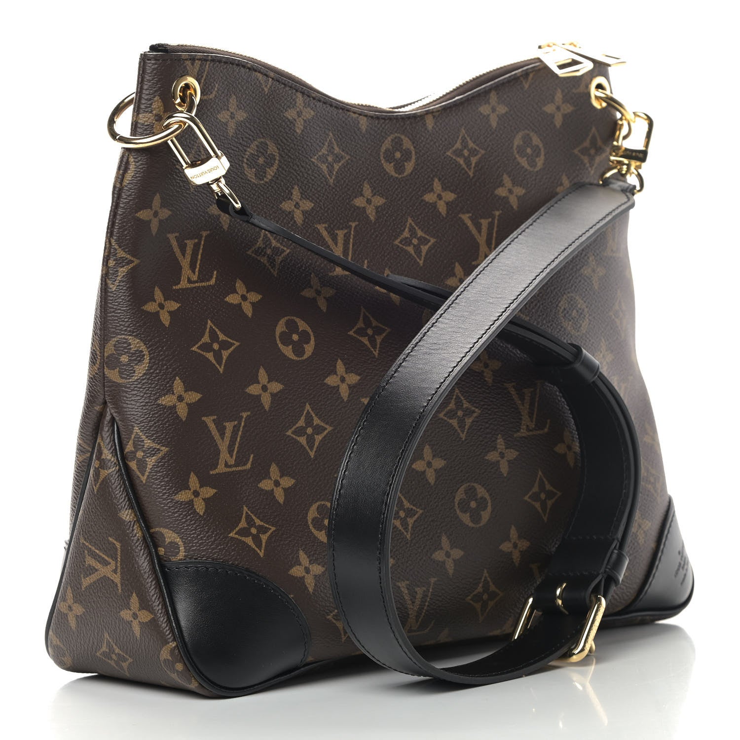 Louis Vuitton Monogram Odeon MM Black 2 of 7