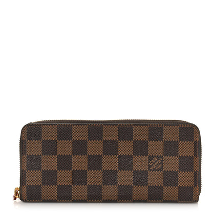 Louis Vuitton Damier Ebene Clemence Wallet Cherry 1 of 8