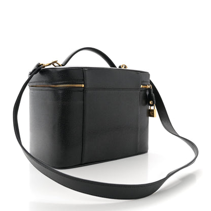 Chanel Caviar CC Vanity Train Case Black 3 of 13