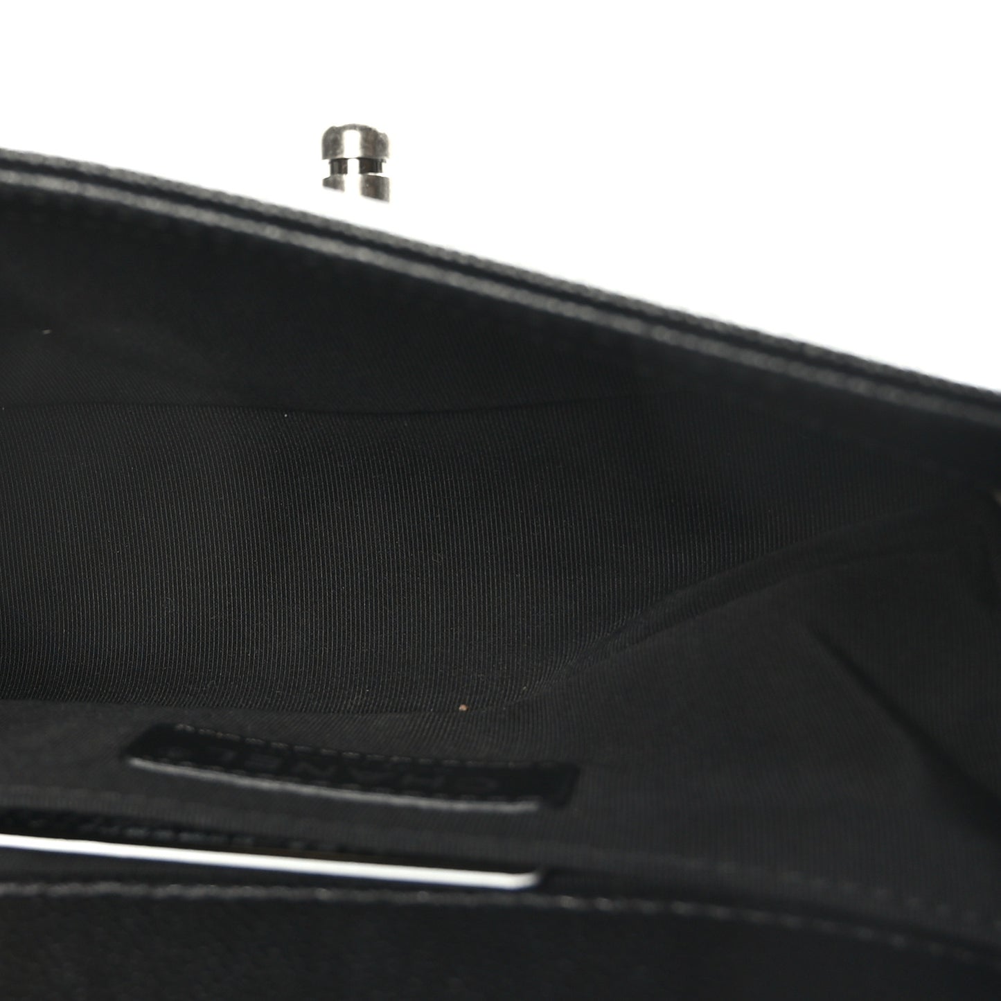 Caviar Quilted Small Boy Flap Black