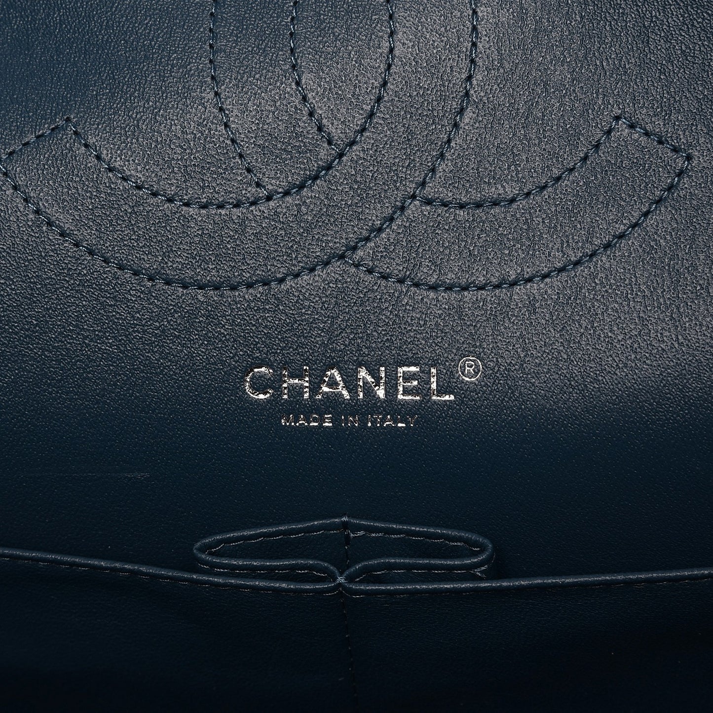 Caviar Quilted Jumbo Double Flap Blue
