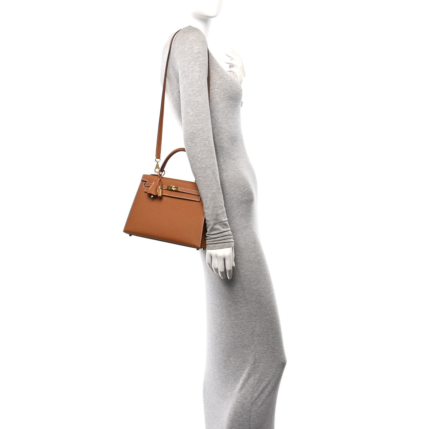 Hermes Epsom Horseshoe Kelly Sellier 25 Gold 2 of 10