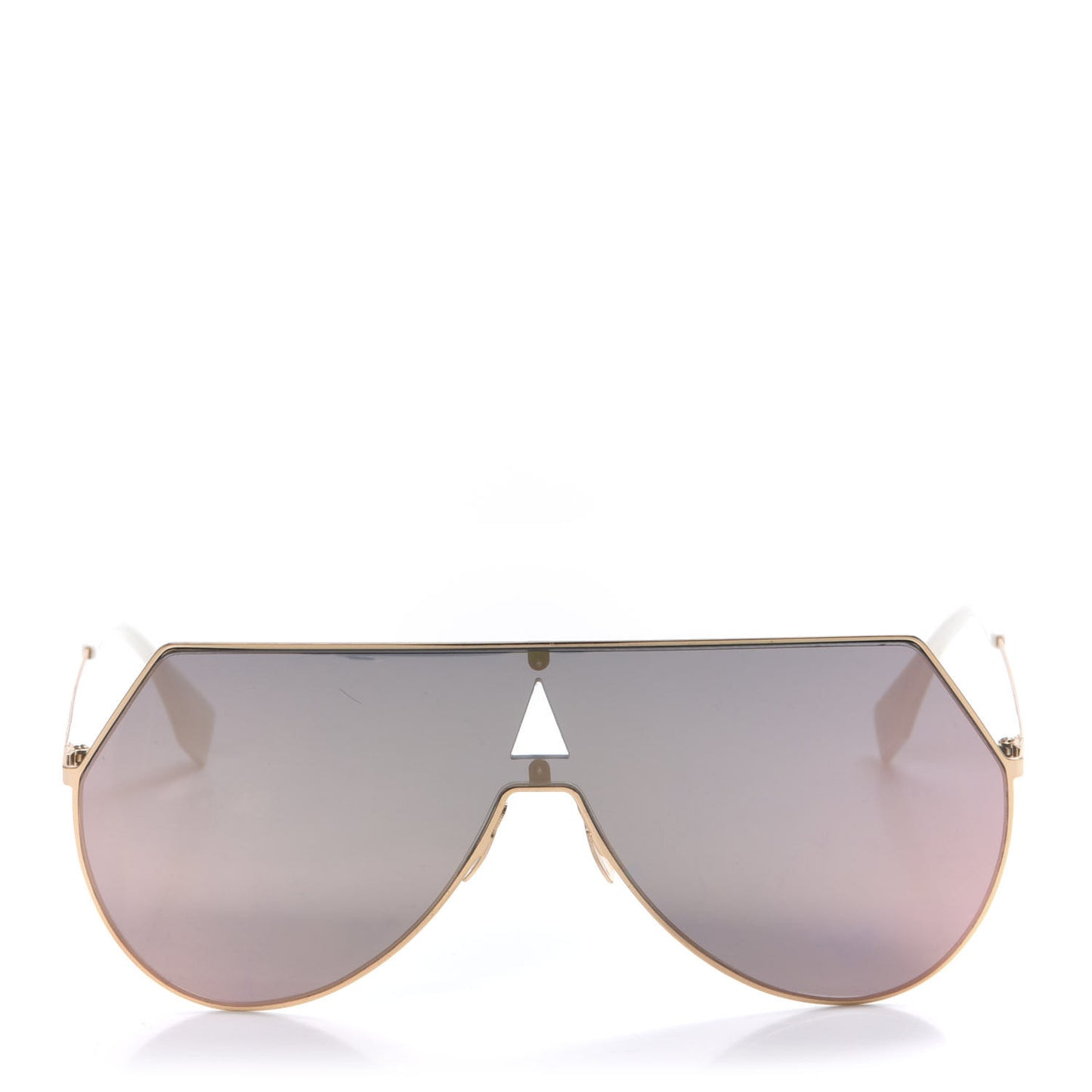 Metal Mirrored Eyeline Sunglasses FF 0193/S Matte Gold