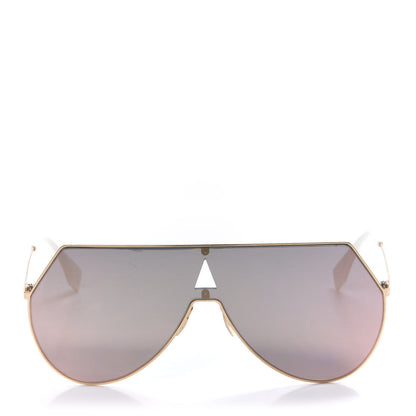 Fendi Metal Mirrored Eyeline Sunglasses FF 0193/S Matte Gold 2 of 8