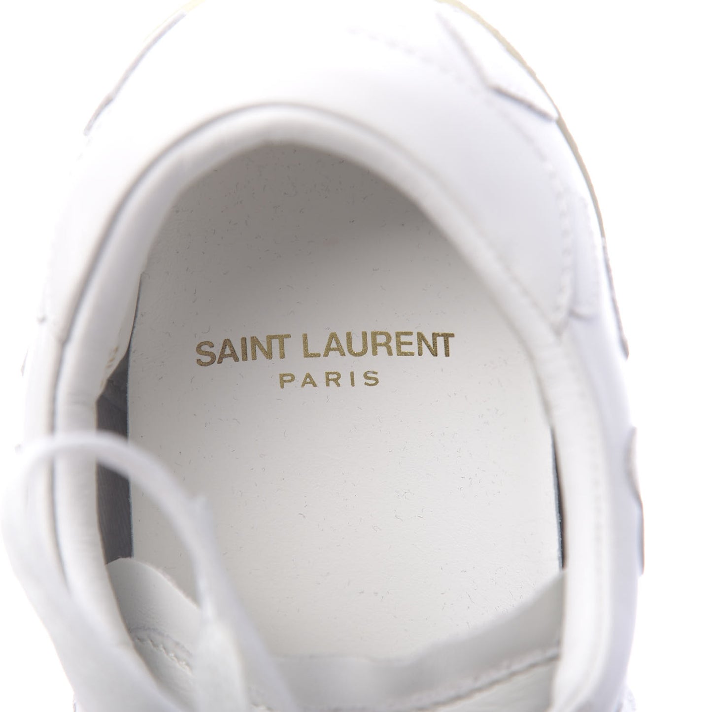 Calfskin Heart Court Classic Sneakers 36.5 White