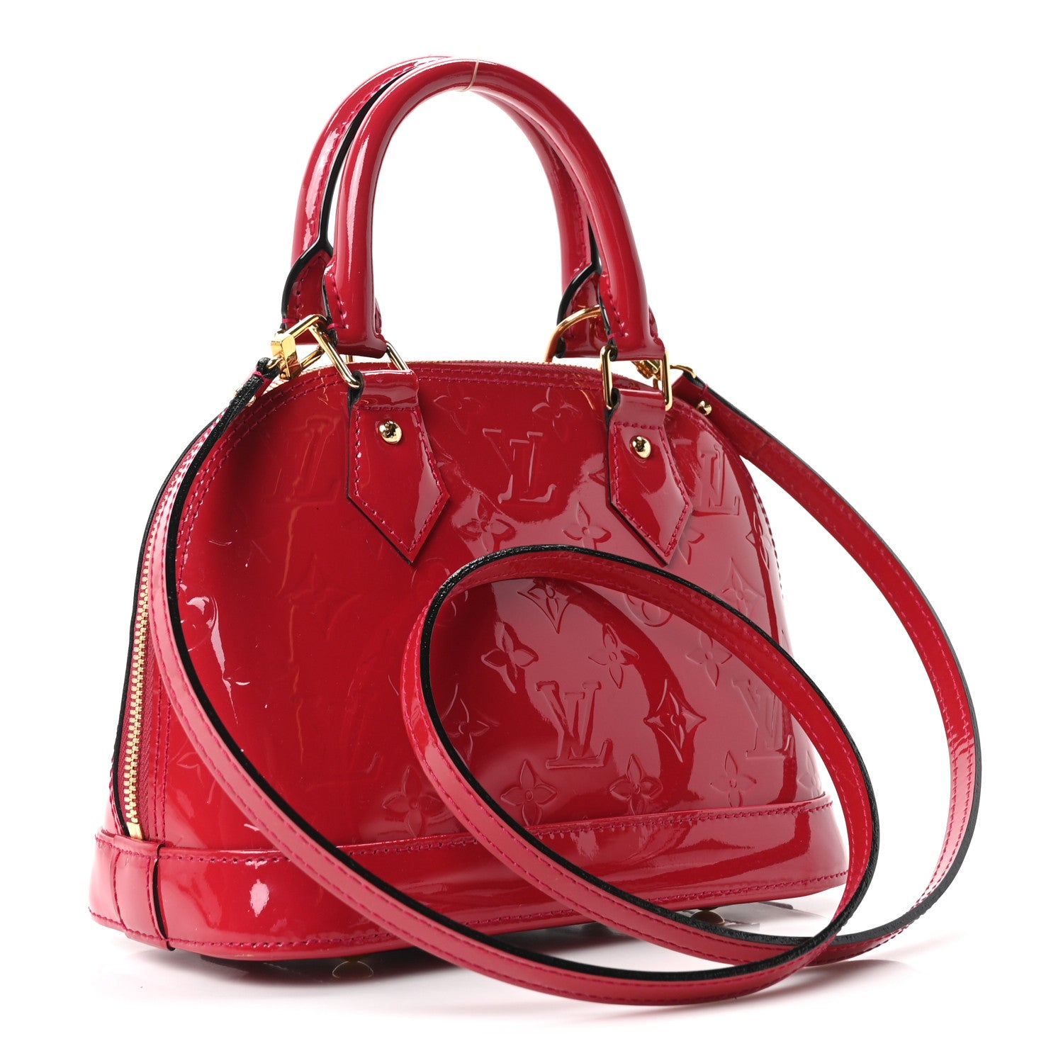 Louis Vuitton Vernis Alma BB Cherry 3 of 9