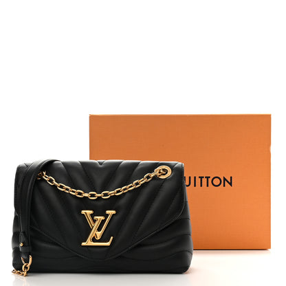 Louis Vuitton Calfskin LV New Wave Chain Bag Black 10 of 10