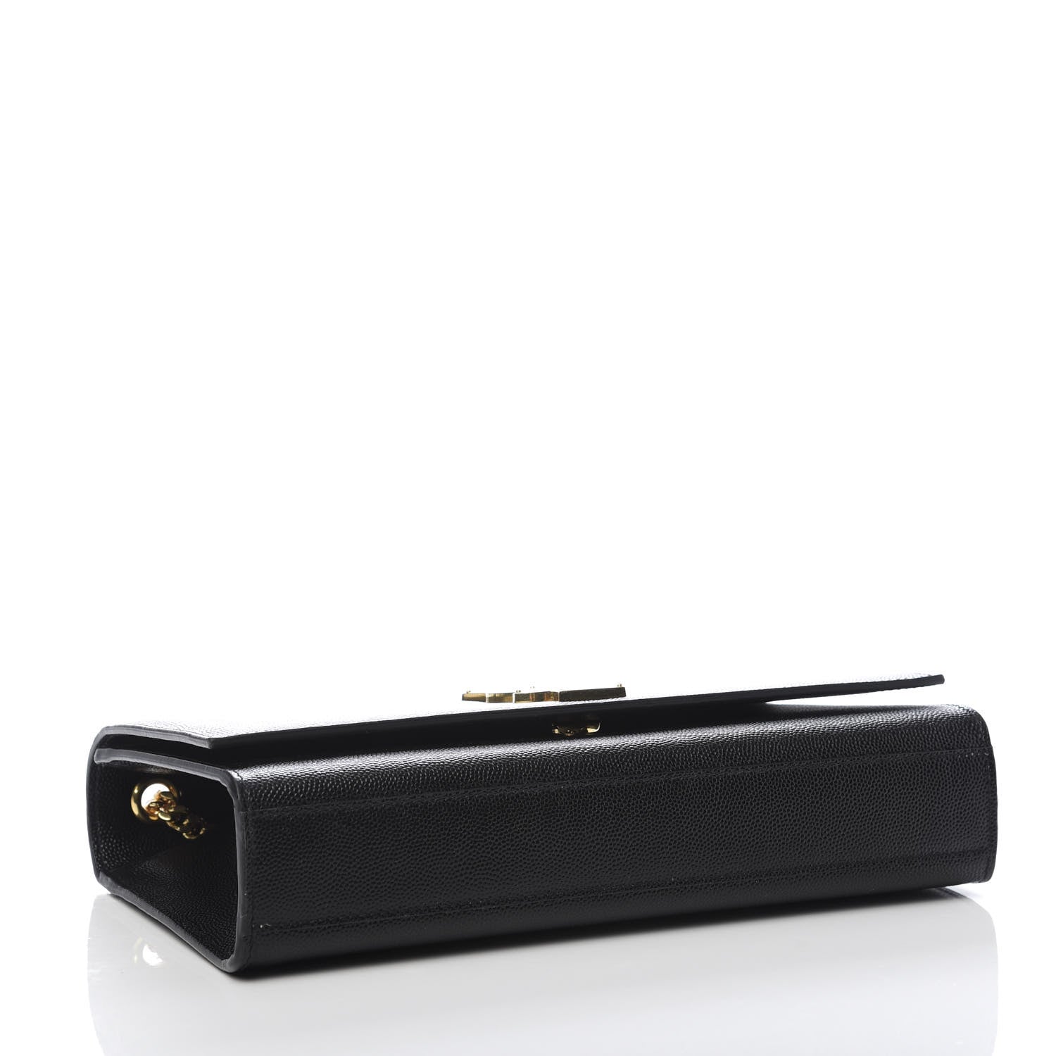 Saint Laurent Grain De Poudre Medium Classic Monogram Kate Satchel Black 4 of 9