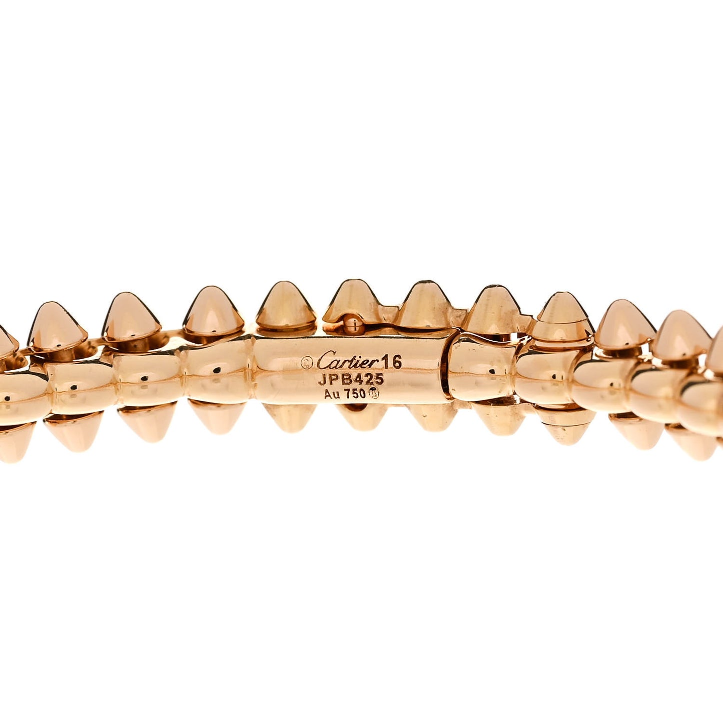 18K Pink Gold Small Clash De Cartier Bracelet 16