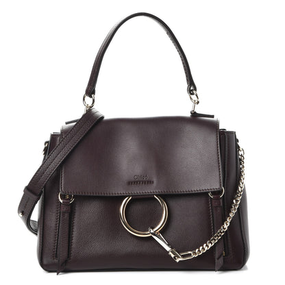 Chloe Calfskin Small Faye Day Shoulder Bag Carbon Brown 1 of 7