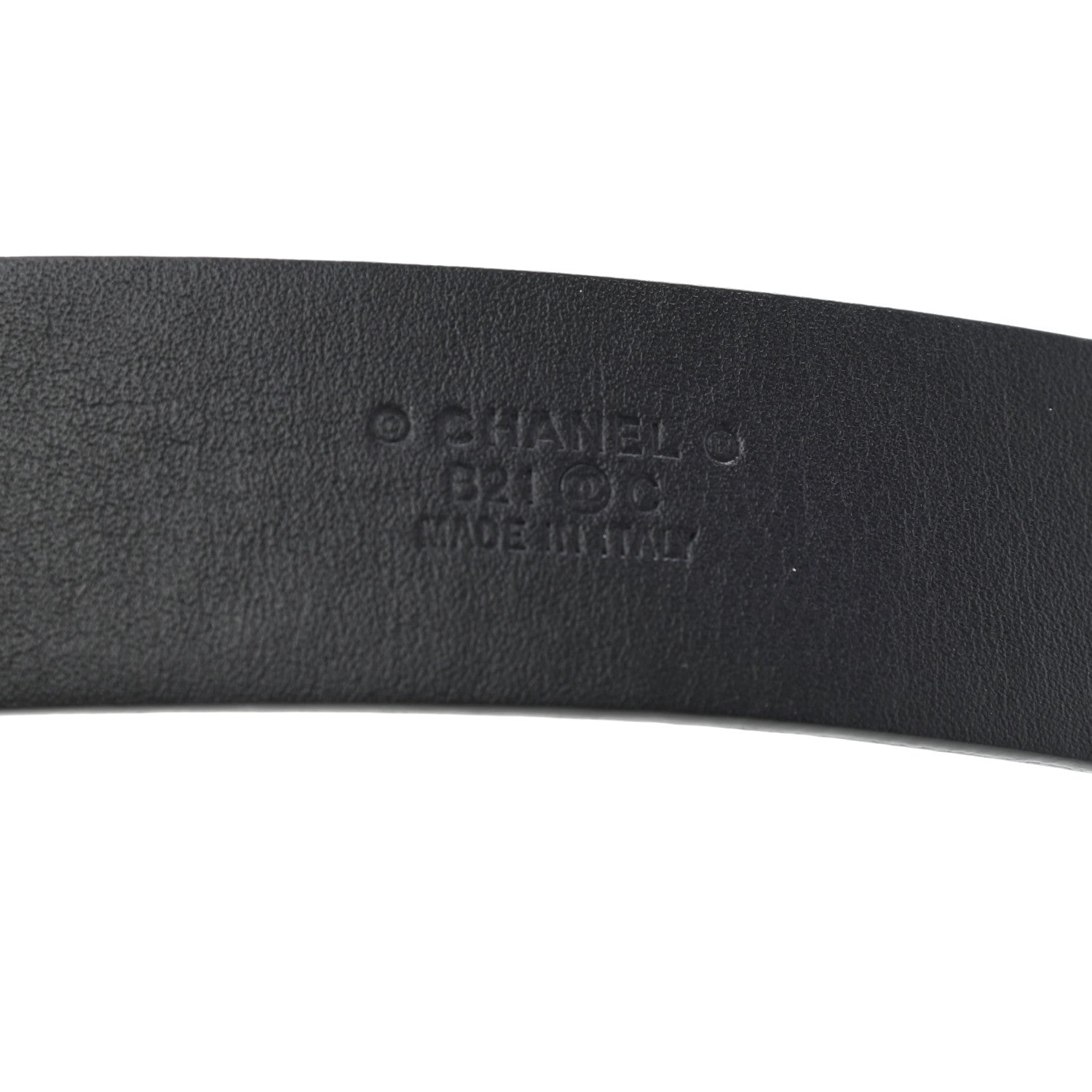 Chanel Calfskin Crystal CC Chain Belt 85 34 Black 3 of 7