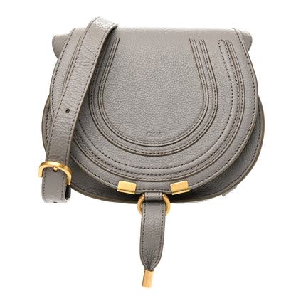 Chloe Calfskin Mini Marcie Round Crossbody Bag Cashmere Grey 1 of 8