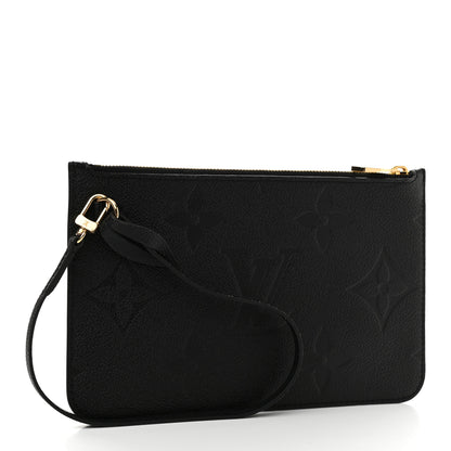 Louis Vuitton Empreinte Monogram Giant Neverfull MM Pochette Black 3 of 6