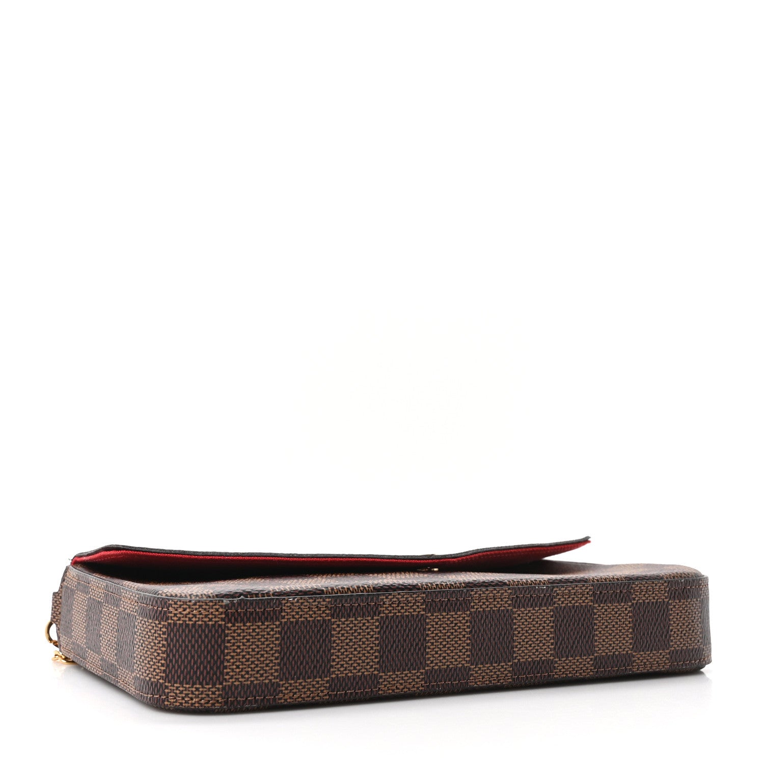 Louis Vuitton Damier Ebene Pochette Felicie Chain Wallet 5 of 11