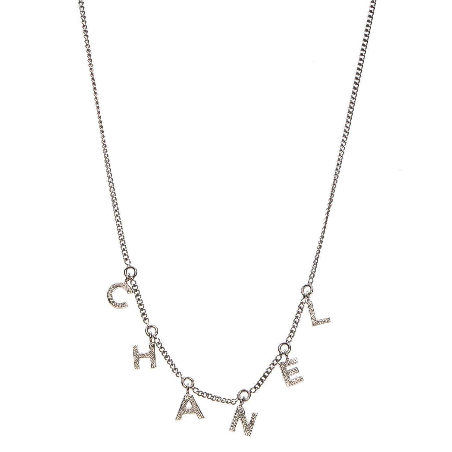 Chanel Logo Necklace Gold 1 of 4