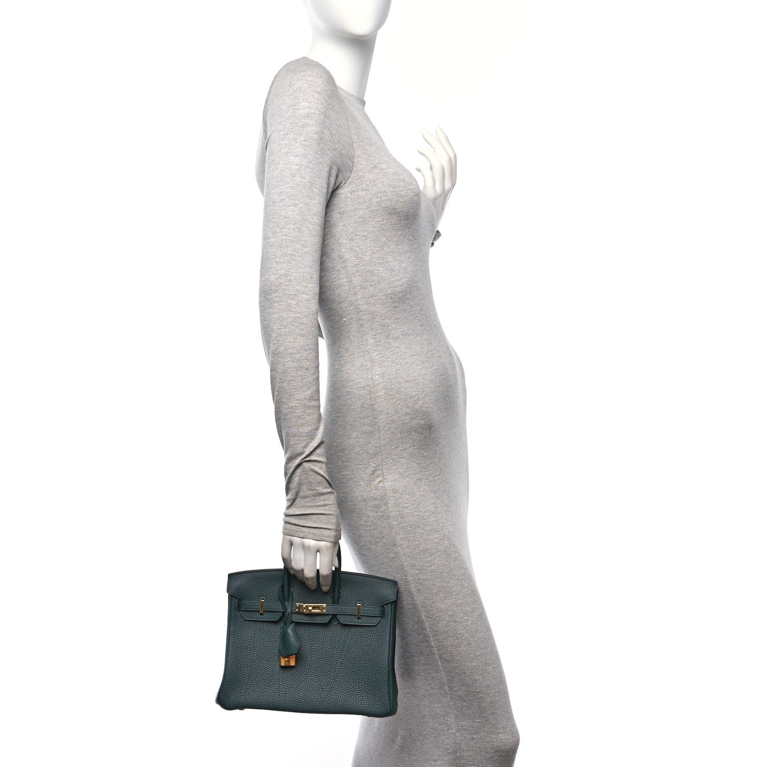 Hermes Togo Birkin 25 Vert Cypress 2 of 11