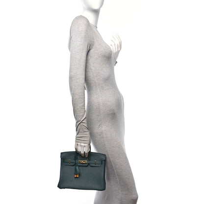 Hermes Togo Birkin 25 Vert Cypress 2 of 11