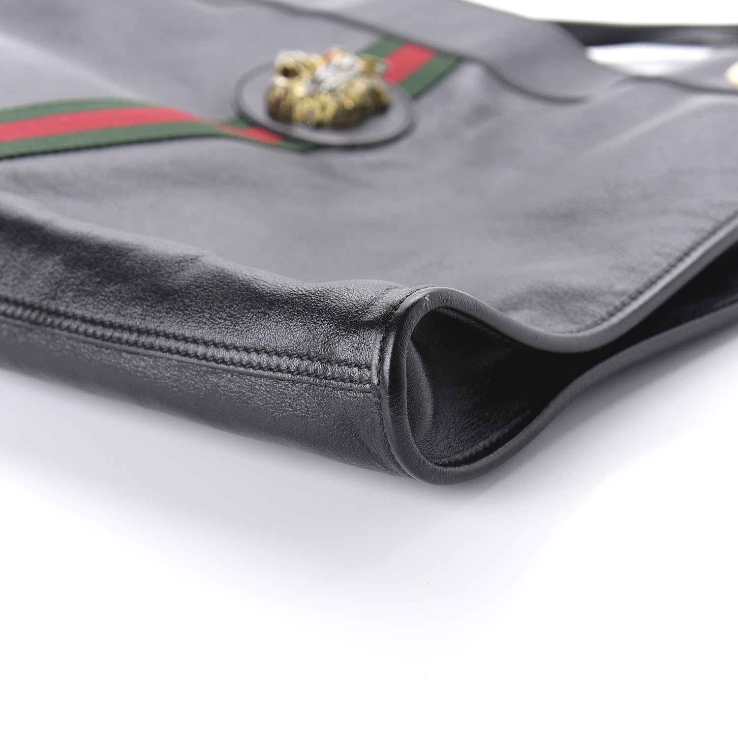 Gucci Calfskin Large Rajah Chain Tote Black 7 of 10