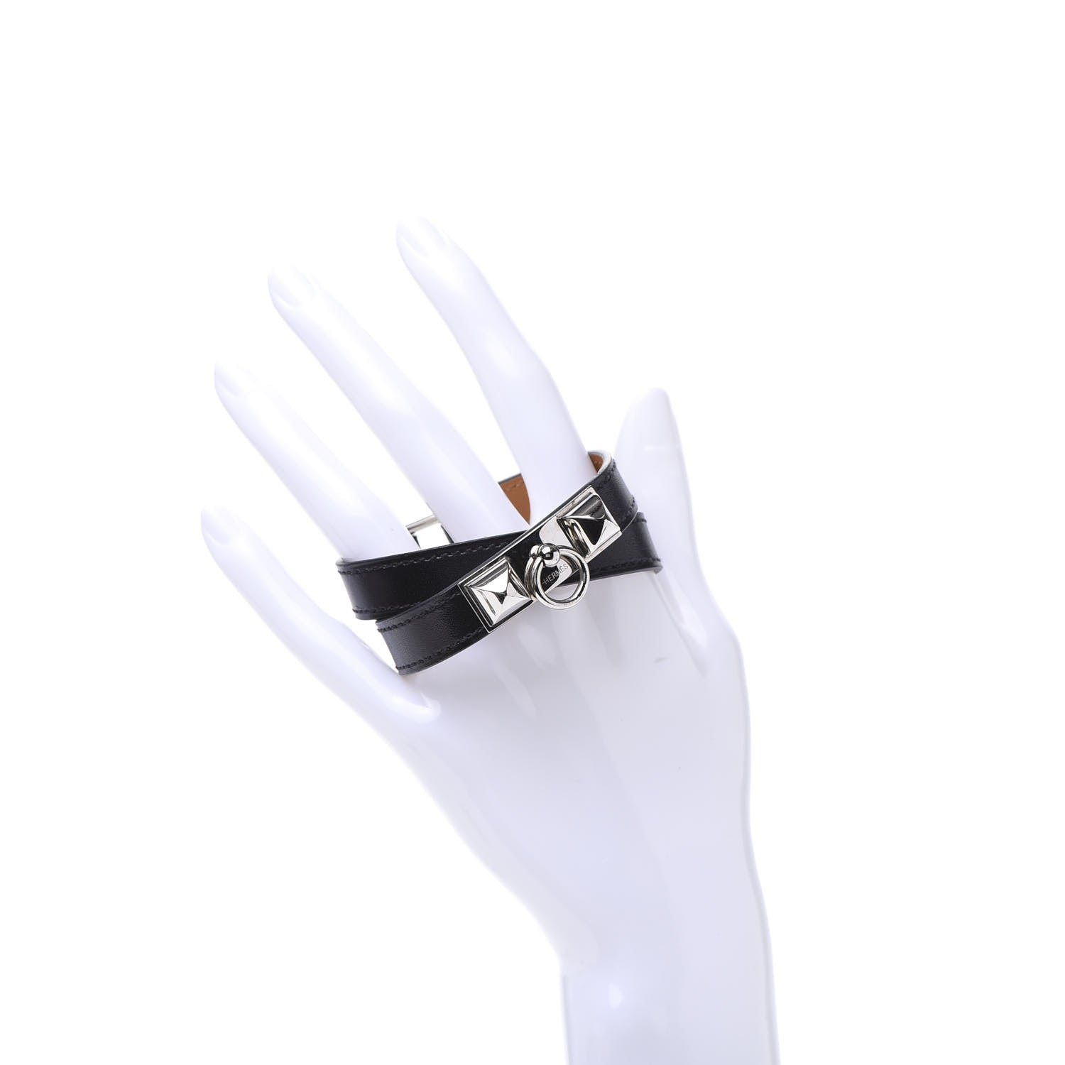 Hermes Box Rivale Double Tour Bracelet S Black 2 of 7