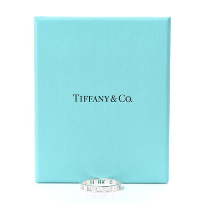 Tiffany Sterling Silver Narrow Atlas Pierced Ring 67 11.75 6 of 6