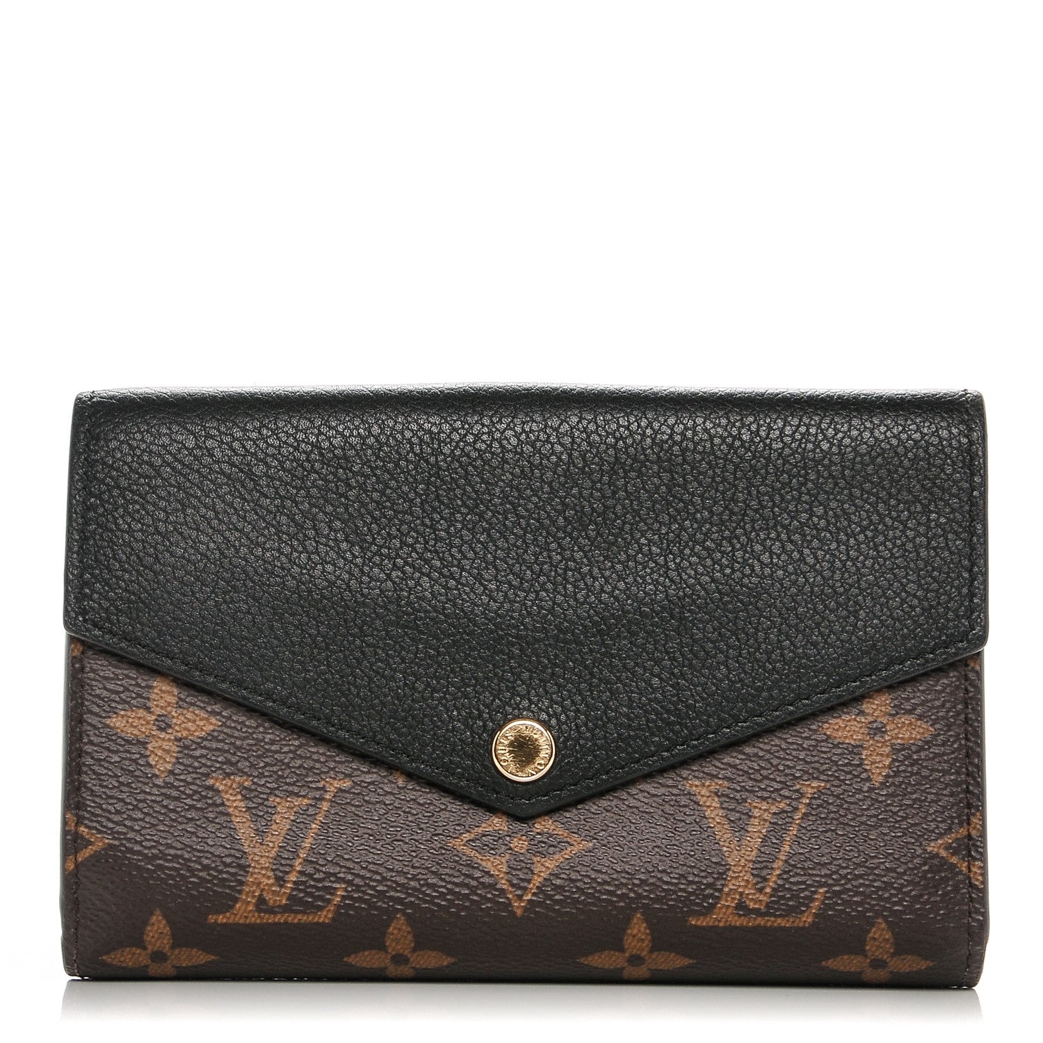 Louis Vuitton Monogram Pallas Compact Wallet Black 1 of 6