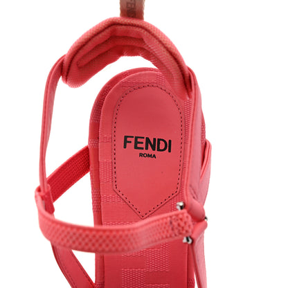 Fendi Mesh FF Fray Colibri Lite 85mm Slingback Pumps 38 Kissed 6 of 8