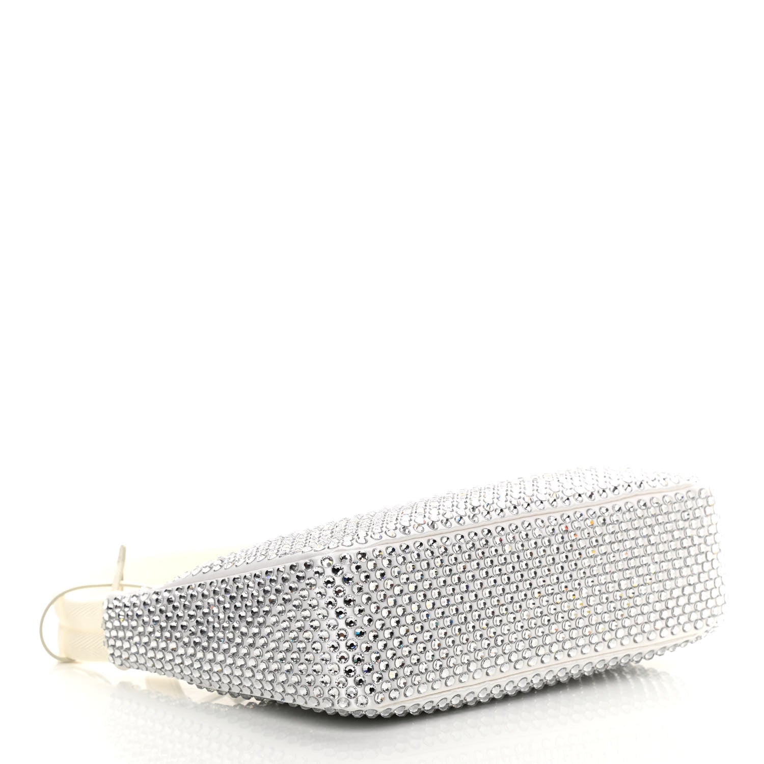 Prada Satin Crystal Mini Re-Edition 2000 Bag White 4 of 11