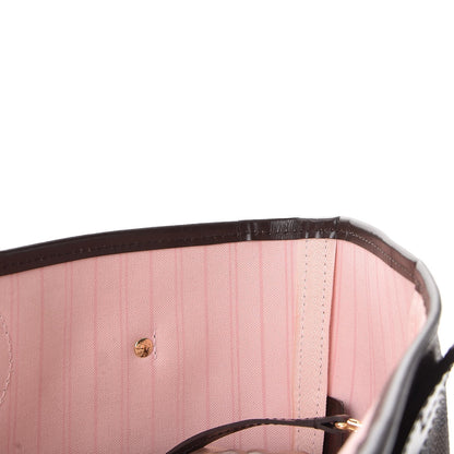 Louis Vuitton Damier Ebene Neo Neverfull MM Rose Ballerine 11 of 11