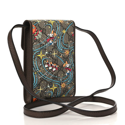 Gucci X DISNEY GG Supreme Monogram Donald Duck Mini Interlocking G Crossbody Bag Beige Multicolor New Acero 3 of 9