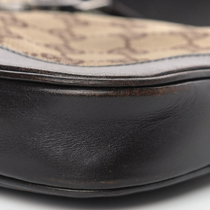Gucci Monogram Web Small Jackie O Hobo Dark Brown 9 of 12