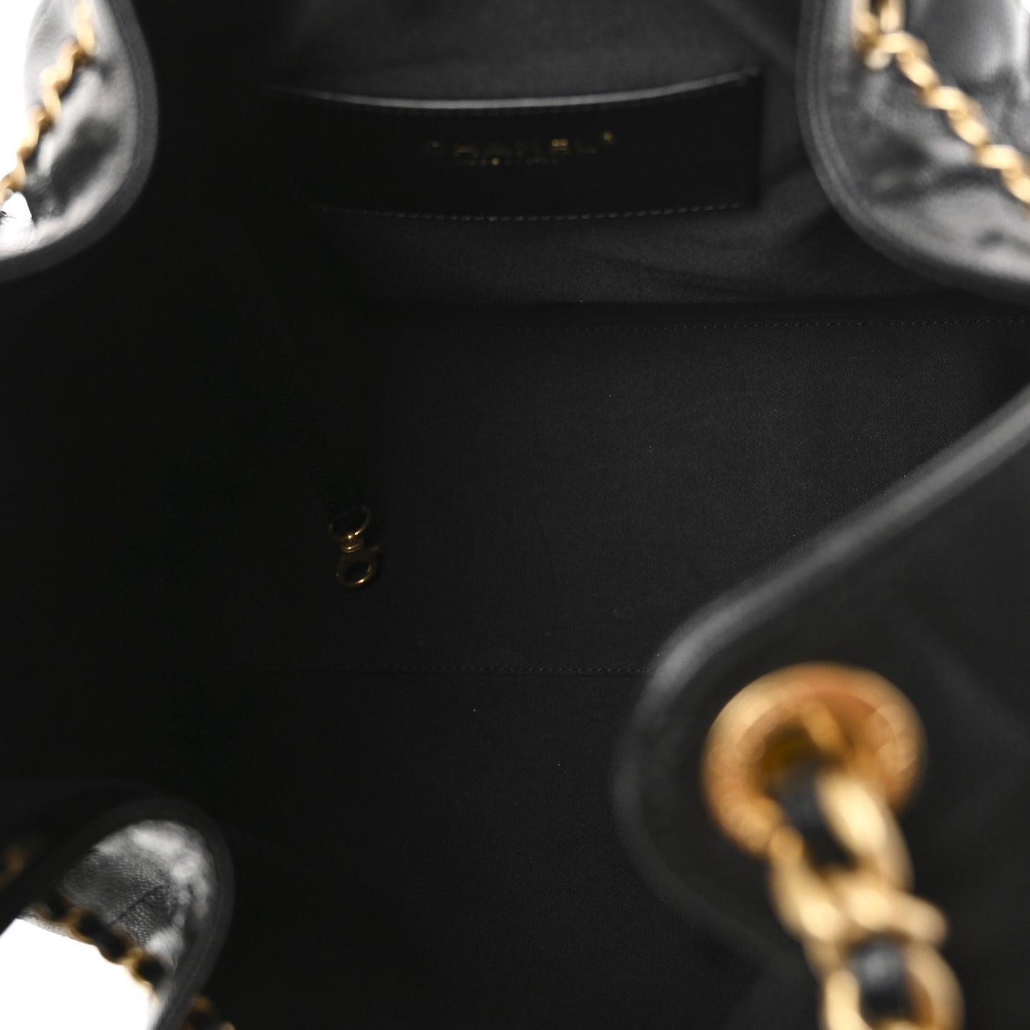 Caviar Quilted Medium Chanel 25 Handbag Black