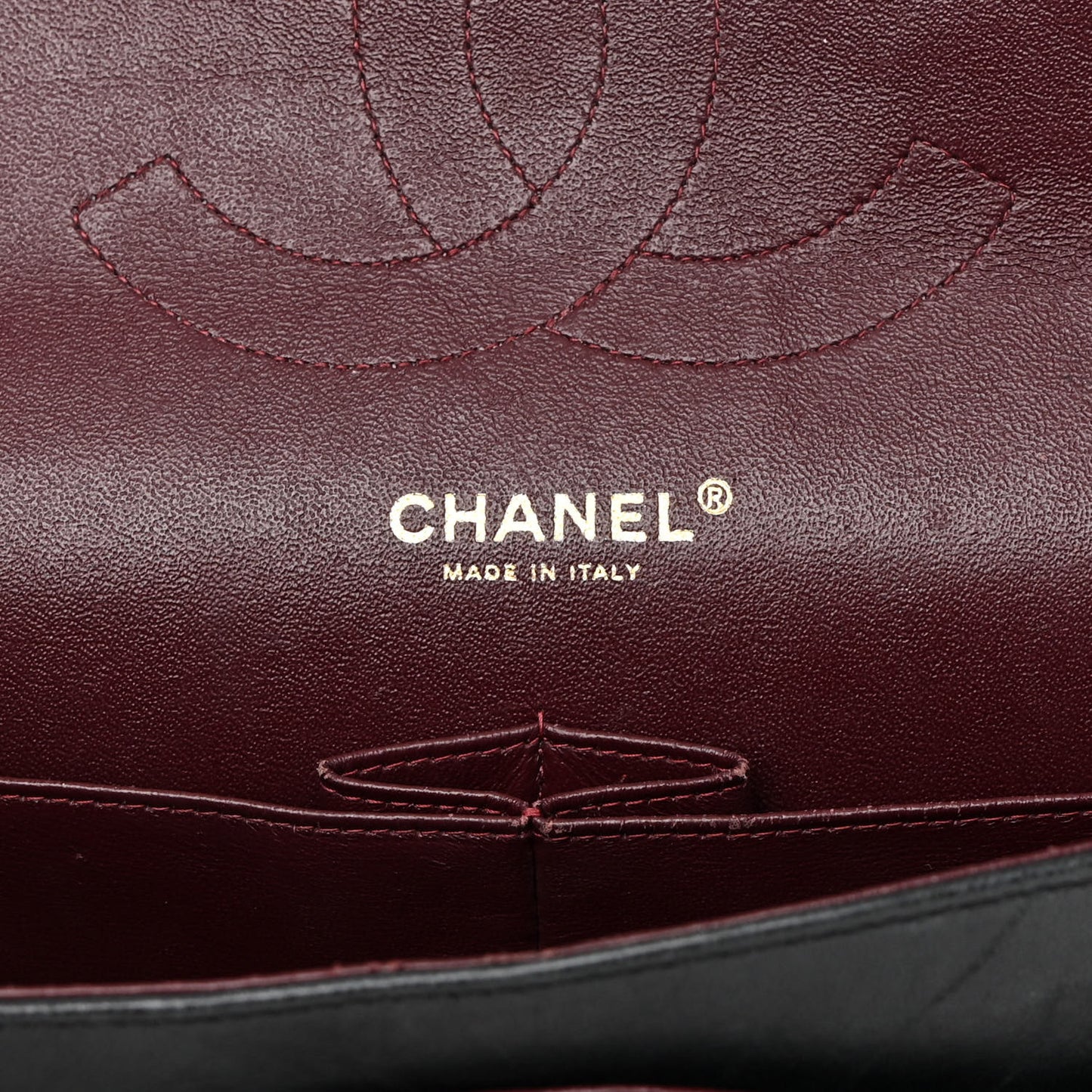 Lambskin Quilted Jumbo Double Flap Black