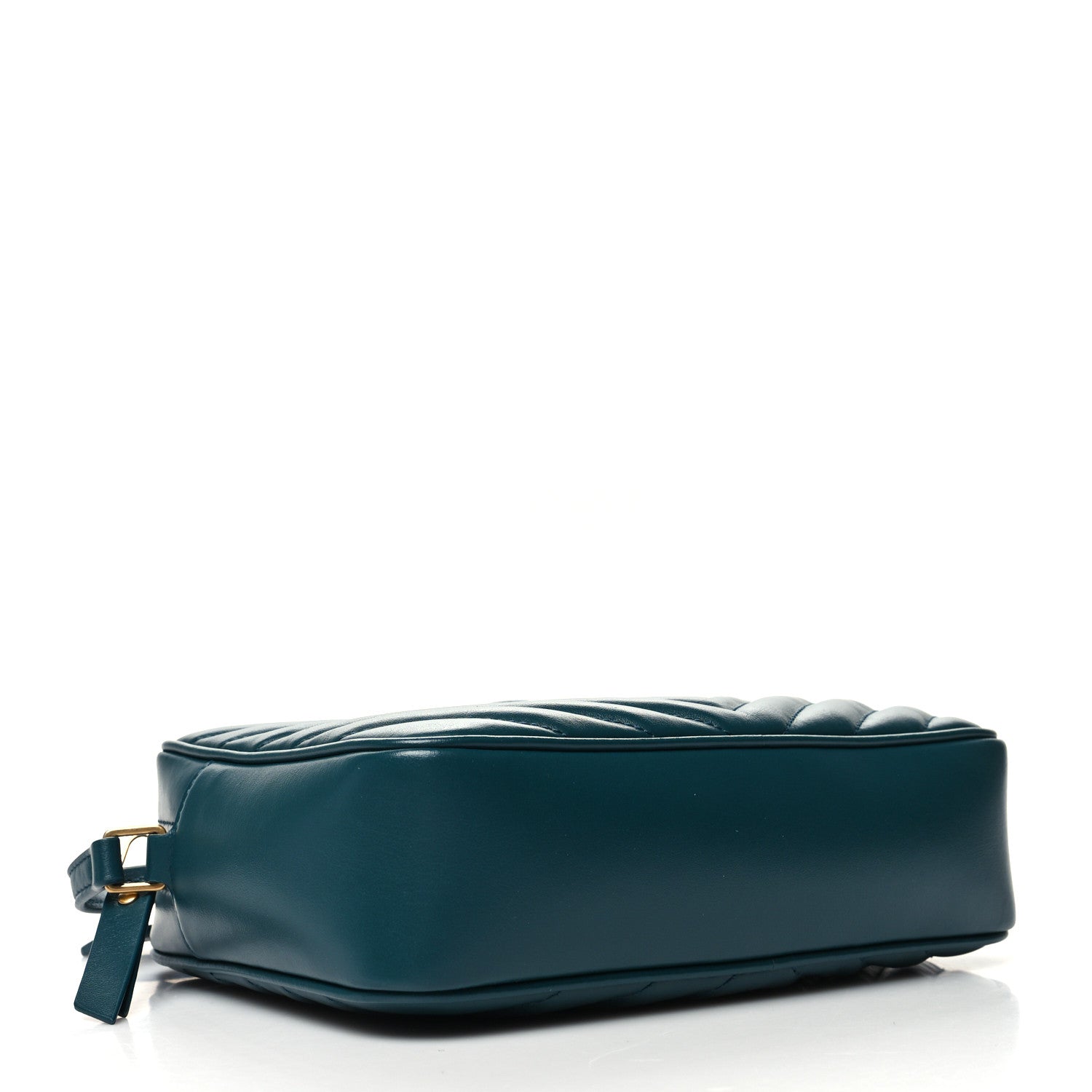 Saint Laurent Calfskin Matelasse Monogram Lou Camera Bag Sea Turquoise 4 of 9