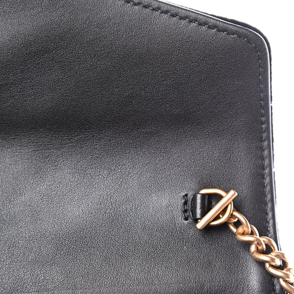 Gucci Velvet Matelasse GG Marmont Chain Wallet Black 8 of 9
