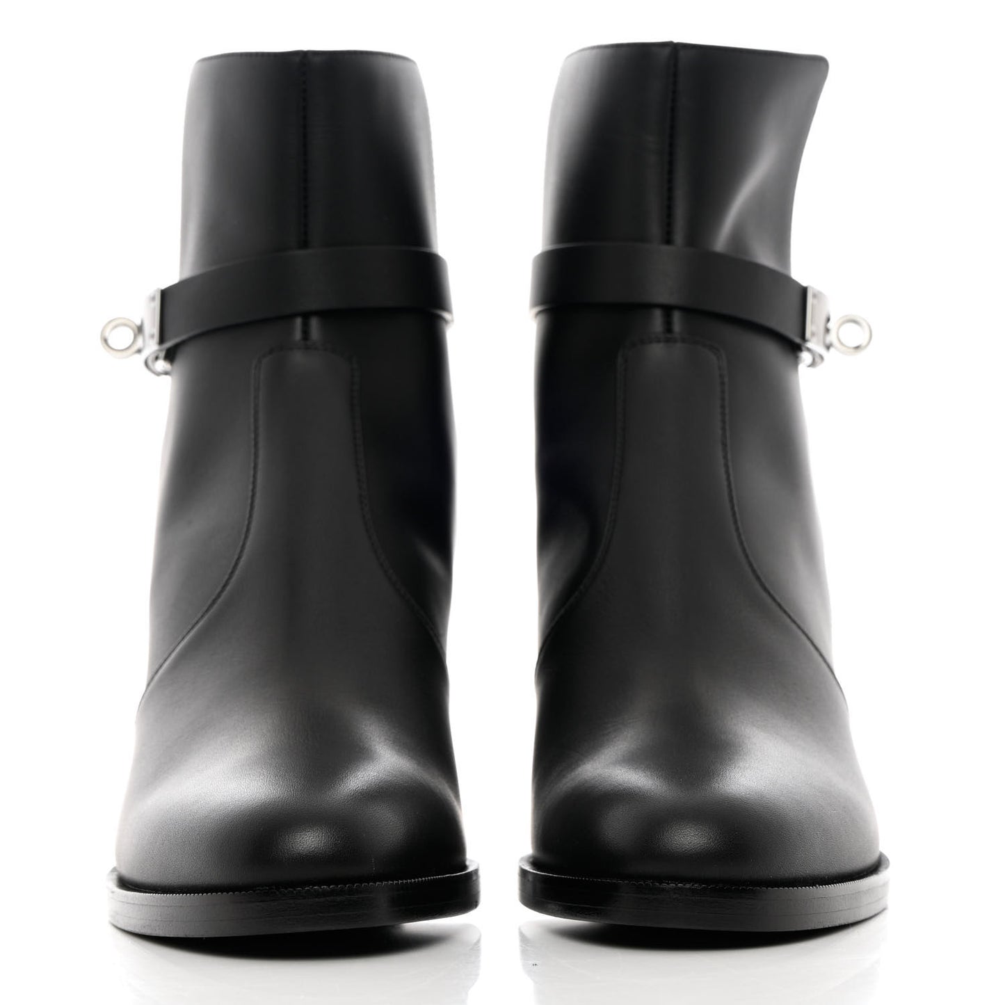 Calfskin Frenchie 50 Ankle Boots 38 Black