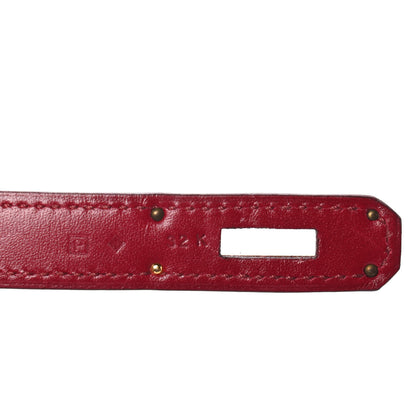 Hermes Tadelakt Ghillies Retourne Kelly 35 Rubis 6 of 9