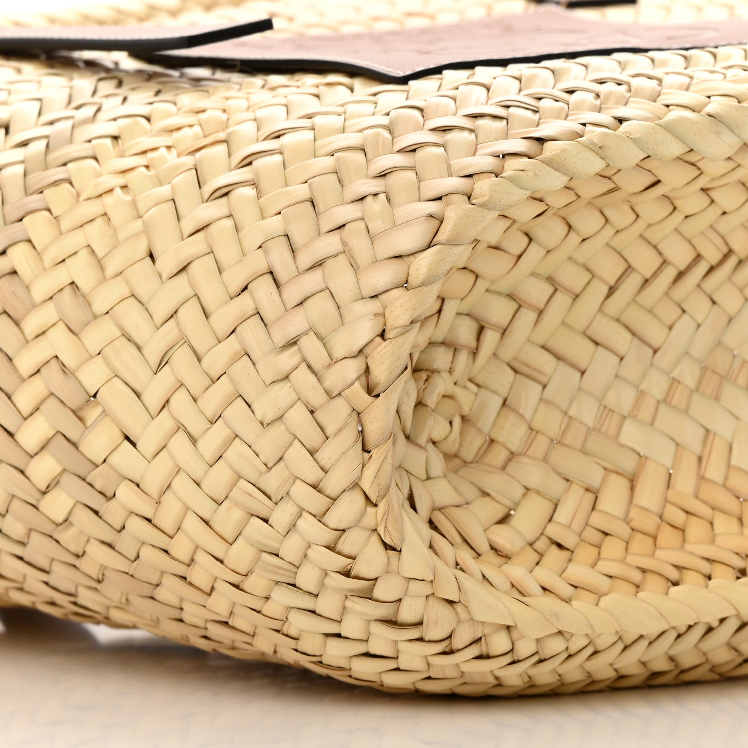 Loewe Raffia Basket Tote Bag Natural Tan 9 of 11