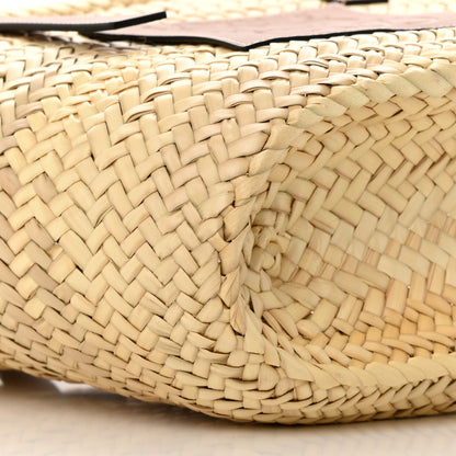 Loewe Raffia Basket Tote Bag Natural Tan 9 of 11