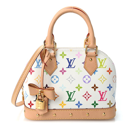 Louis Vuitton LV x TM Monogram Multicolor Alma BB White 1 of 10